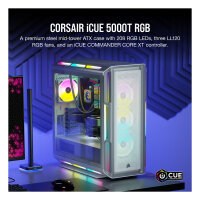 Midi Corsair iCUE 5000T RGB TG White