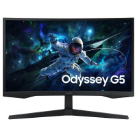 68,6cm/27" (2560x1440) Samsung Odyssey G5 S27CG552EU 16:9 QHD Curved 1ms 165Hz HDR10 HDMI DP Black