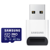 CARD 512GB Samsung PRO Plus microsdxc 180MB/s + USB-Kartenleser