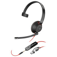HP Poly Blackwire 5210 Monaural USB-C Headset +3.5mm Plug...