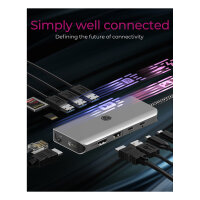 ICY BOX IB-DK4061-CPD USB-C 12-in-1 PD 100W DockingStation