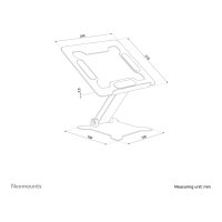 Neomounts faltbarer Laptop-Ständer DS20-740BL1 11"-15" 5KG Black