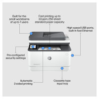 L HP LaserJet Pro 3102fdn Laser-Multifunktionsdrucker 4in1 LAN ADF Duplex