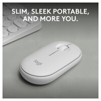 Logitech Pebble M350s Wireless Tonal White