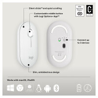 Logitech Pebble M350s Wireless Tonal White