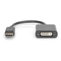 DIGITUS DisplayPort Adapter DP -> DVI 0,15m Verriegelung