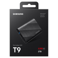 2TB Samsung Portable T9 USB 3.2 Gen2 Black retail