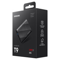 4TB Samsung Portable T9 USB 3.2 Gen2 Black retail