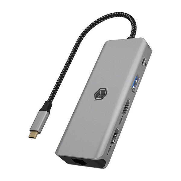 ICY BOX IB-DK4012-CPD USB-C 9-in-1 PD 100W DockingStation