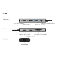 ICY BOX IB-DK4012-CPD USB-C 9-in-1 PD 100W DockingStation