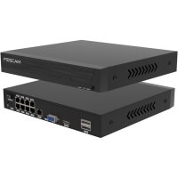 FOSCAM FN9108E-B4-2T Überwachungskameraset 4 Kameras mit Recorder Schwarz