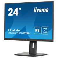 61,1cm/24" (1920x1200) Iiyama Prolite XUB2495WSU-B7 16:10 FHD IPS 4ms 75Hz HDMI DP USB Speaker Pivot Black