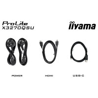 IIYAMA 80.0cm (31.5") X3270QSU-B1 16:9 2xHDMI+DP+3xUSB IPS retail