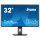 80cm/31,5" (2560x1440) iiyama ProLite XB3270QSU-B1 16:9 IPS 3ms 100Hz HDMI DisplayPort USB VESA Speaker Black