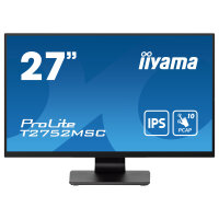68,6cm/27" (1920x1080) iiyama ProLite T2752MSC-B1 16:9 FHD IPS Touch 5ms 60Hz HDMI DP USB Speaker Black