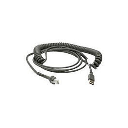 Zebra USB 2,8m Verbindungskabel für Barcodescanner gedreht