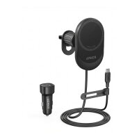 MagGo Magnetic Wireless Car Charger 15W, Black