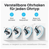 ANKER Soundcore AeroFit 2 AI black Open-Ear-Kopfhrer 35 Stunden Wiedergabezeit IP55 inkl. KI Assisent und bersetzung