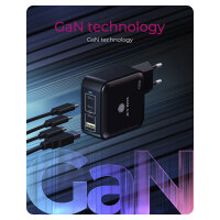 4-Port IcyBox 100W GaN mit PD 3.0