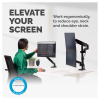 Fellowes Platinum Monitorarm zweifach vertikal inkl. 2x...