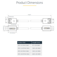 VESA-CERTIFIED DP 2.1 CABLE 2m