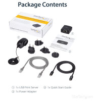 USB Network LPR print Server 10/100Mbps