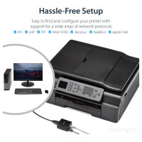 USB Network LPR print Server 10/100Mbps
