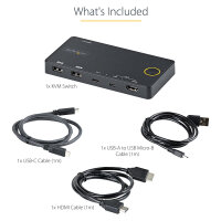 2 PORT HYBRID USB-C KVM SWITCH