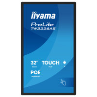 80,1cm/31,5" (1920x1080) iiyama ProLite TW3226AS-B3P 16:9 VA 8ms 60Hz HDMI USB LAN PoE VESA Speaker Black