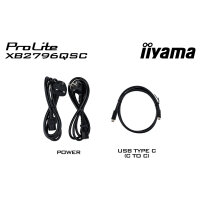 68,5cm/27" (2560x1440) iiyama ProLite XB2796QSC-B1 16:9 IPS 4ms 75Hz HDMI USB-C USB VESA Speaker Black