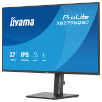 68,5cm/27" (2560x1440) iiyama ProLite XB2796QSC-B1 16:9 IPS 4ms 75Hz HDMI USB-C USB VESA Speaker Black
