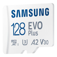 CARD 128GB Samsung EVO PLUS microsdxc UHS-I U3 inkl. SD Adapter