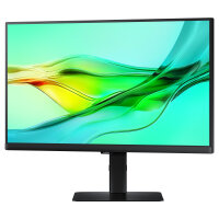 61cm/24" (2560x1440) Samsung LS24D600UAUXEN 16:9 WQHD IPS 5ms 100Hz DP HDMI USB-C Pivot KVM Black