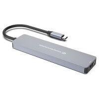CONCEPTRONIC 7-1 Dock USB-C->HDMI/USB-C/2xUSB-A/+ 25cm gr