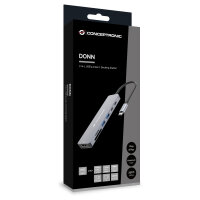 CONCEPTRONIC 7-1 Dock USB-C->HDMI/USB-C/2xUSB-A/+ 25cm gr