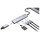CONCEPTRONIC 7-1 Dock USB-C->HDMI/USB-C/2xUSB-A/+ 25cm gr