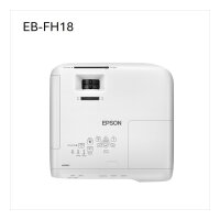 (1920 x 1080) Epson EB-FH18 Projektor 4100 Lumen 3LCD Speaker White FHD