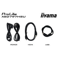 68,6cm/27" (1920x1080) iiyama ProLite XB2797HSU-B1 16:9 IPS 4ms 120Hz HDMI DisplayPort USB VESA Speaker Black