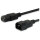 Equip Kaltgeräteverl.-Kabel IEC C14 -> IEC C13 St/Bu 3m sw