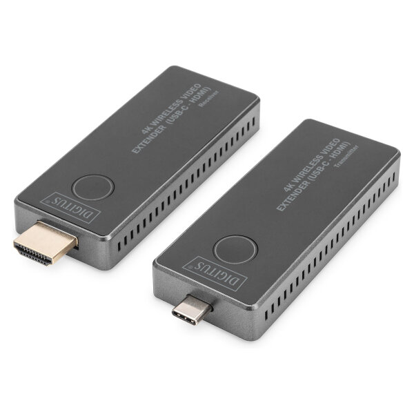 DIGITUS 4K wireless Video Extender Set USB-C -> HDMI 30m