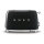 SMEG Toaster 2-Schlitz kompakt 50s Style TSF01BLEU, Schwarz, Hochglanz