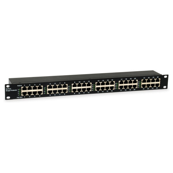 Switch 24 Port ESP-2400 PoE 6kV 30W 19"Sp. Schutz