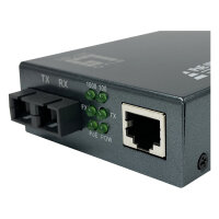Konverter GVT-2014 10/100/1000T>RJ45 to SC SM PSE