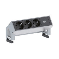 BACHMANN DESK2 3x Schutzkontakt GST18 Inox