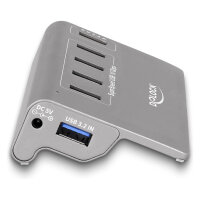 DELOCK USB 10 Gbps Hub mit 4 USB Typ-A Ports + 1 Schnellladeport inkl. Netzteil