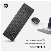 HP Tastatur+Maus 230 Kabellos Weiß Deutsch