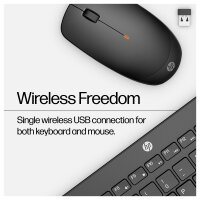 HP Tastatur+Maus 230 Kabellos Weiß Deutsch