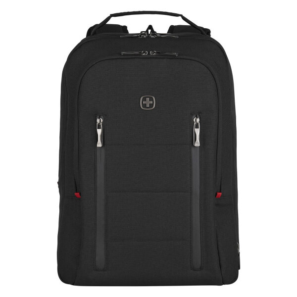 WENGER City Traveler Carry-On 40,64cm 16Zoll Laptop Backpack w/ 12inch Tablet Pocket Black