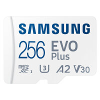 CARD 256GB Samsung Evo Plus microsdxc UHS-I U3 inkl. SD Adapter