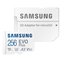 CARD 256GB Samsung Evo Plus microsdxc UHS-I U3 inkl. SD Adapter